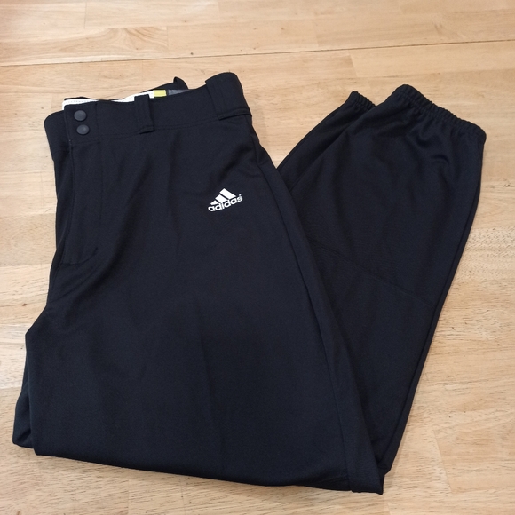 NWT Men’s large Adidas Climalite Baseball Pants Elastic Band At Hem NWT - Picture 5 of 15